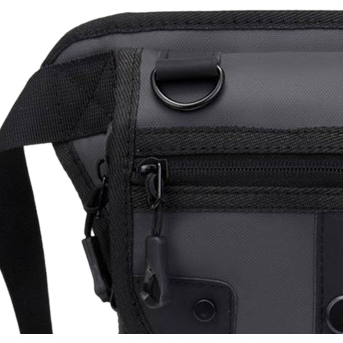 Поясна сумка Fenteer, сумка для відпочинку, регульована сумка, водонепроникна сумка для ніг, сумка для риболовлі для подорожей на природі, для дорослих, сіра