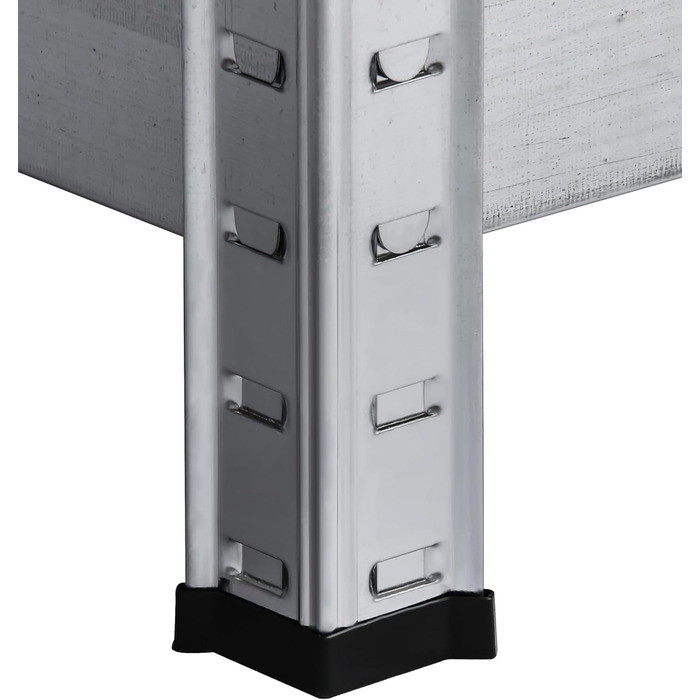 Міцний стелаж Schulte з 5 полицями з МДФ, 180x90x40 см (ВxШxГ), вантажопідйомність на полицю 175 кг, оцинкований, полиця для зберігання, полиця для підвалу, полиця для майстерні, стелаж без болтів, чорний, широкий