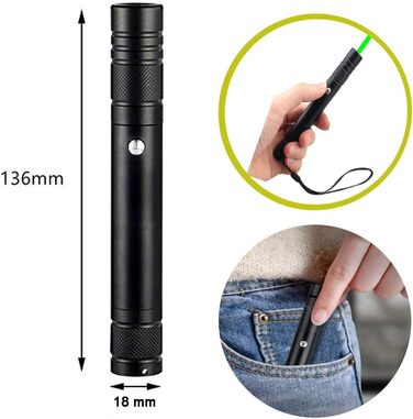 Портативний ліхтарик YILAYMEI High Power Long Range USB Rechargeable Lightlight for Hiking, Cat Toy Charging USB