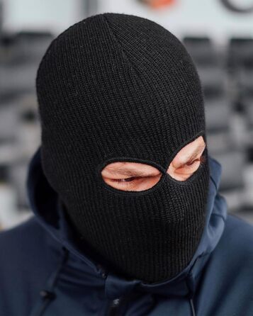 Балаклава та шапка PGWEAR Troublemaker 2 в 1 Чорний Білий Червоний Синій Жовтий Зелений Рожевий Сірий Оливковий Камуфляж Балаклава Маска Шапка Ультрас Лижні Хулігани Один розмір Чорний