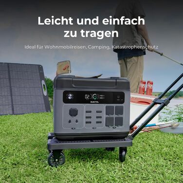 Портативна зарядна станція OUKITEL P2001 Plus 2048 Втгод, сонячний генератор з акумулятором LiFePO4, 4 x 2400 Вт (пік 4800 Вт) змінного струму, швидка зарядка 0-100 за 1 годину, зарядна станція для дому, подорожей, кемпінгу P2001 PLUS 2400 Вт