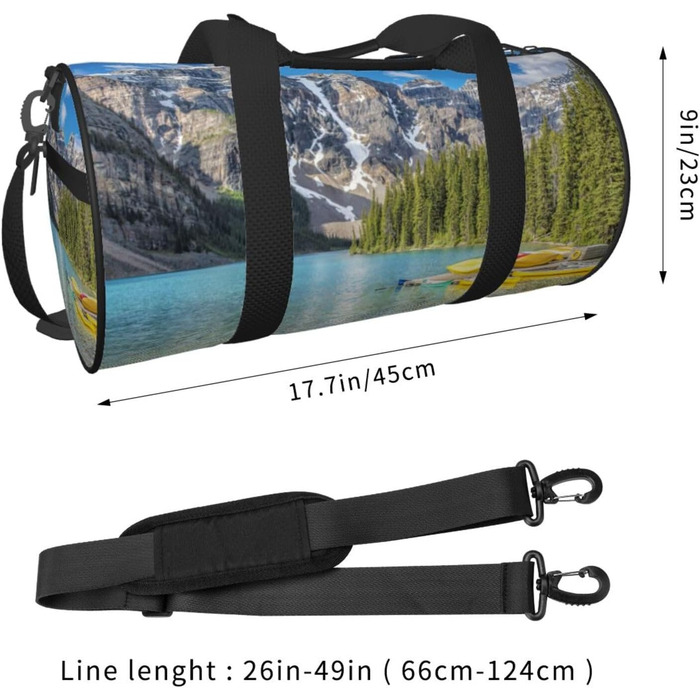 Спортивна сумка для подорожей Банф, чорна, універсальний розмір