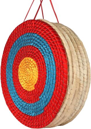 Мішень для стрільби з лука 20 дюймів – ручної роботи, 7 шарів, червона