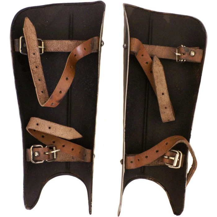 Бойовий торговець - Сталеві поножі - Наколінники - Ноги - LARP - Середньовічний