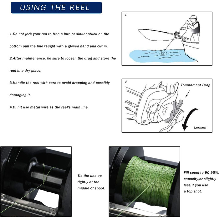 Професійна котушка для морської риболовлі, міцна, для великомасштабного риболовлі, тролінгова котушка з плавною системою натягу для морського, глибоководного, коропового лову, чорна, розмір 30