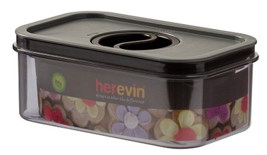 Контейнер HEREVIN Canister-Vacuum Lid-White-Black 0.6 л (161174-000) (7077941)