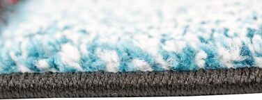 Килим сучасний килим для вітальні в клітинку кольоровий жовтий червоний синій зелений розмір 200 x 290 см 200 x 290 см жовтий, чер