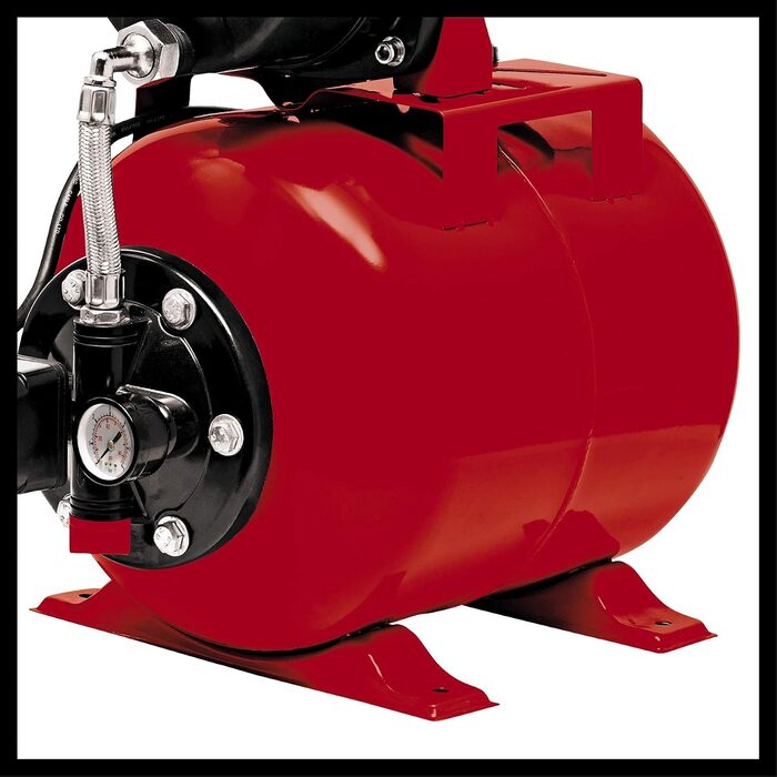 Станція водопостачання Einhell GC-WW 6538 (650 Вт, тиск 3,6 бар, продуктивність 3800 л/год, вбудований реле тиску, манометр, бак 20 л)