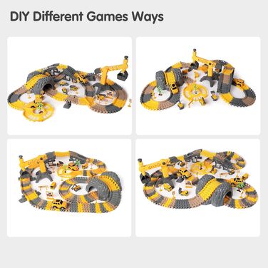 Автомобіль TUMAMA, гоночний трек, дитяча іграшка від 2 3 4 5 років, іграшка на шосе для маленьких дітей з 8 машинами, електричний