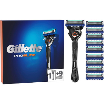 Волога бритва Gillette ProGlide для чоловіків, бритва 10 лез для гоління з 5 лезами, подарунок для чоловіків, чорний/синій