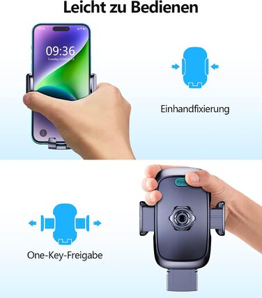 Автомобільний тримач для мобільного телефону Glangeh, автомобільна вентиляція, 2024 Upgrade Hook Clip Автомобільний тримач для моб