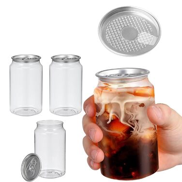 Пластикові стаканчики з кришками, що герметично герметичні, прозорі, для боба, скляна ємність для смузі, сумісна з автоматичним герметиком для стаканчиків, 200 шт. x 250 мл, один розмір