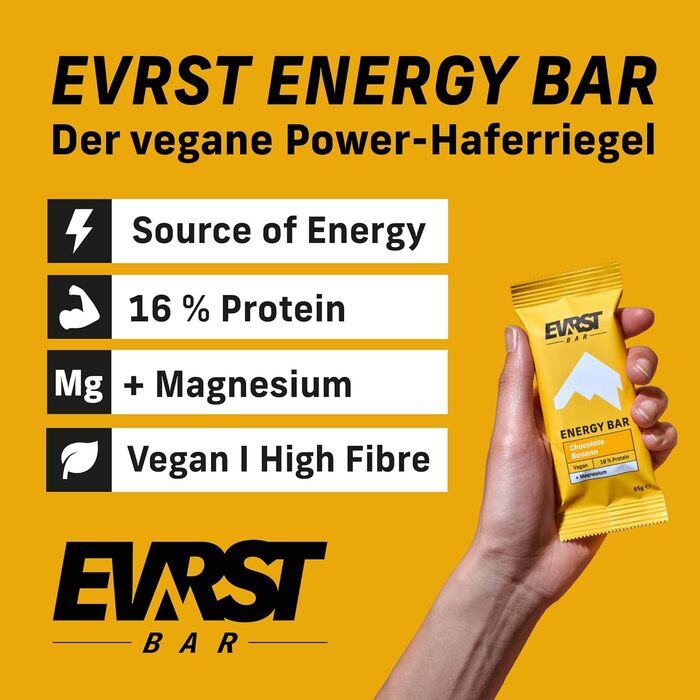 Енергетичні та горіхові батончики EVRST Mix Box 15 шт. Енергетичні батончики Горіхові батончики Веганський Магній З високим вмістом клітковини