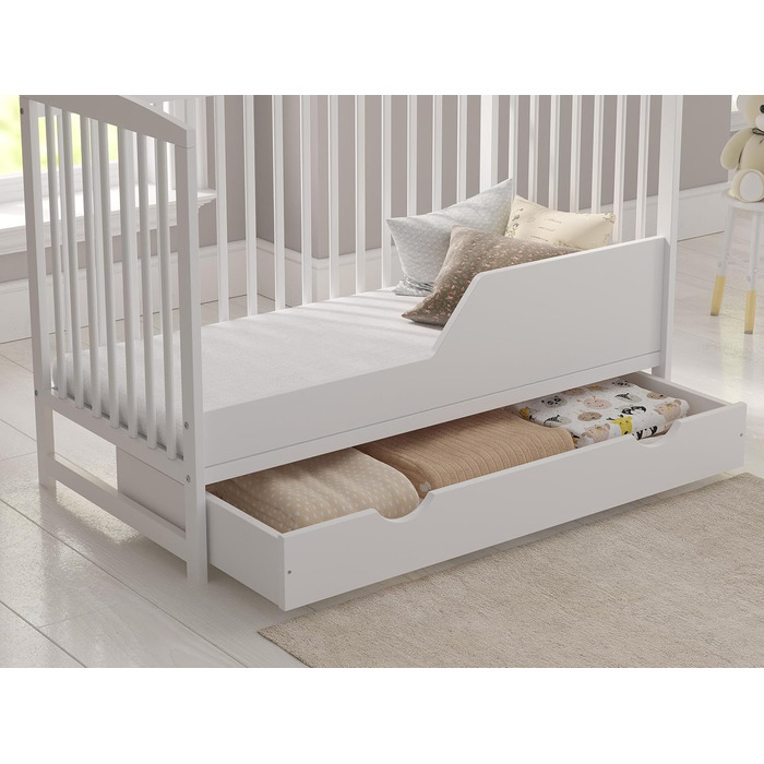 Дитяче ліжечко/спальне місце Love For Sleep 120x60 см з пінопластовим матрацом Біле дитяче ліжко Jacob Дитяче ліжко Дерев&39яне - Дитяче ліжко Дитяче ліжко, Ліжечко-трансформер Дитяче ліжко