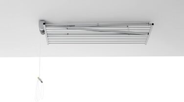 Стельова вішалка Foxydry Mini, вертикальна вішалка для одягу, складна з алюмінію та сталі 152x54x25 см 152 см Білий