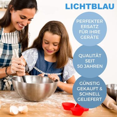 Світло-блакитний гачок для тіста 2666 для кухонного комбайна Bosch I Змінний гачок для тіста підходить для Bosch MUM4 і MUM5 I Гачок для тіста з нержавіючої сталі для кухонного комбайна I Аксесуари Bosch MUM4/MUM5 I Запасна частина кухонного комбайна