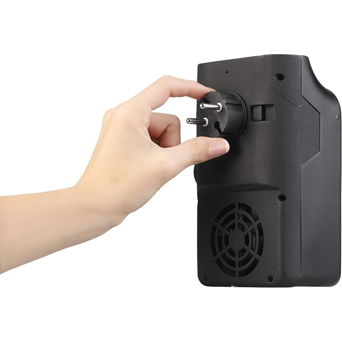 Камінний обігрівач Sichler Household Appliances Підключається до мережі вентилятор з ефектом каміна та пультом дистанційного керування, 500 Вт (керамічний вентилятор, підключається до мережі)