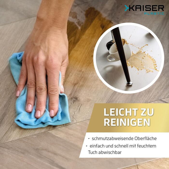 Прозорий килимок для підлоги Kaiser 90x120 см - Прозорий килимок для столу - Килимок для стільця - Нековзний килимок для стільця - Захисний килимок для офісних стільців - Пластиковий килимок для стільця 90 x 120 см