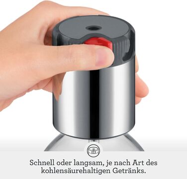 Сумісний з домашньою содовою машиною InFizz Fusion - матова нержавіюча сталь
