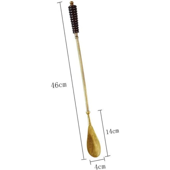Ріжк для взуття з довгою ручкою, міцна латунь, портативний ріжок для взуття, довга ручка, елегантний і зручний, для літніх людей, чоловіків, жінок, дітей, взуттєві гаджети, ріжок для взуття