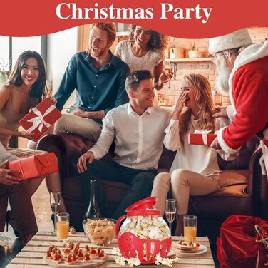 Мікрохвильова піч RANJIMA Popcorn Maker, Миска для мікрохвильової печі для попкорну, Машина для попкорну з пакетами для попкорну, Закуска з попкорну в горщику, Червона попкорн-закуска для дітей, Дні народження, Сімейні зустрічі