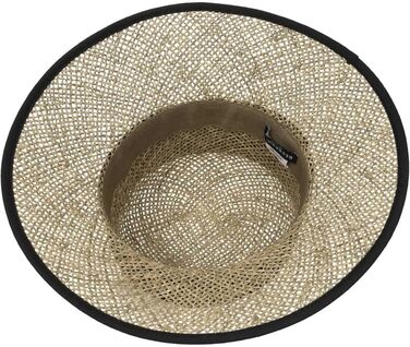 Солом&39яний капелюх Seeberger Talea Beach Seagrass для жінок - літній капелюх, капелюхи від сонця з стрічкою Grosgrain, оздоблення весна-літо, один розмір, чорний