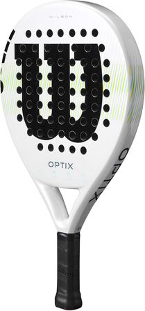 Ракетка для паделя Wilson Optix V1 – біла, серія Unisex, розмір 4-1/4" (2)