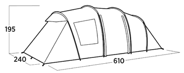 Намет шестимісний Easy Camp Leka Twin 6 (120492)