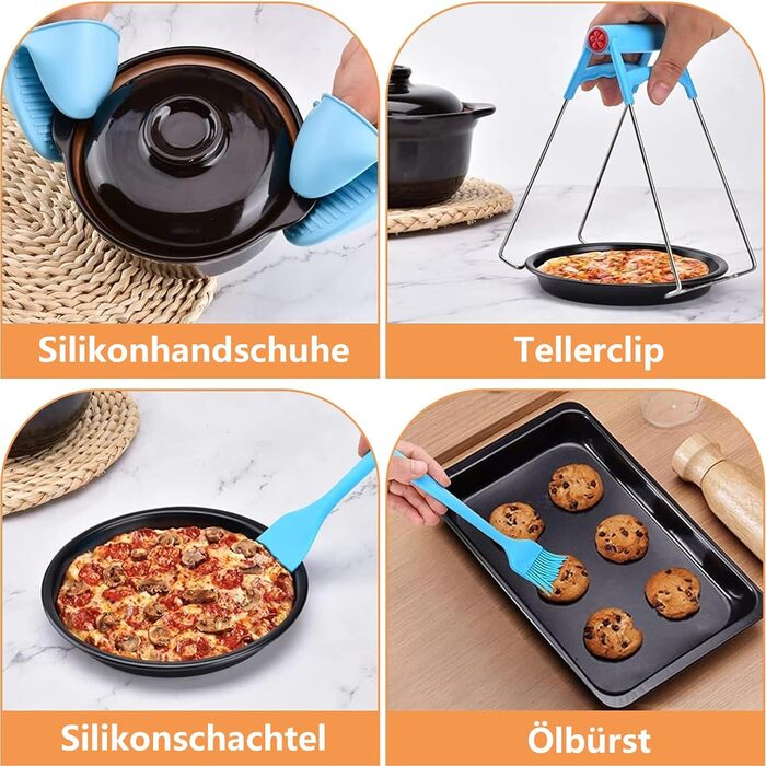 Аксесуари Аерофритюрниця для Ninja Foodi AF300EU AF400EU, 2024 нові аксесуари для двозонної фритюрниці, аксесуари для фритюрниці, включаючи форму для випічки, силіконову форму, вкладиші, решітки 20 шт., 20 шт.