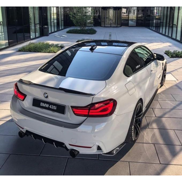 Задній спойлер MpTuned Carbon Look M4, підходить для BMW 4 Series F32 2-дверне купе 2014-2019 420i 428i 430i 435i 440i Задня спойлерна губа