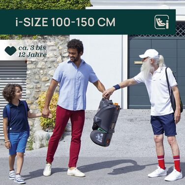 Автокрісло Chicco Fold & Go i-Size 100-150 см, Регульоване дитяче автокрісло для дітей віком приблизно від 3-12 років (приблизно 1