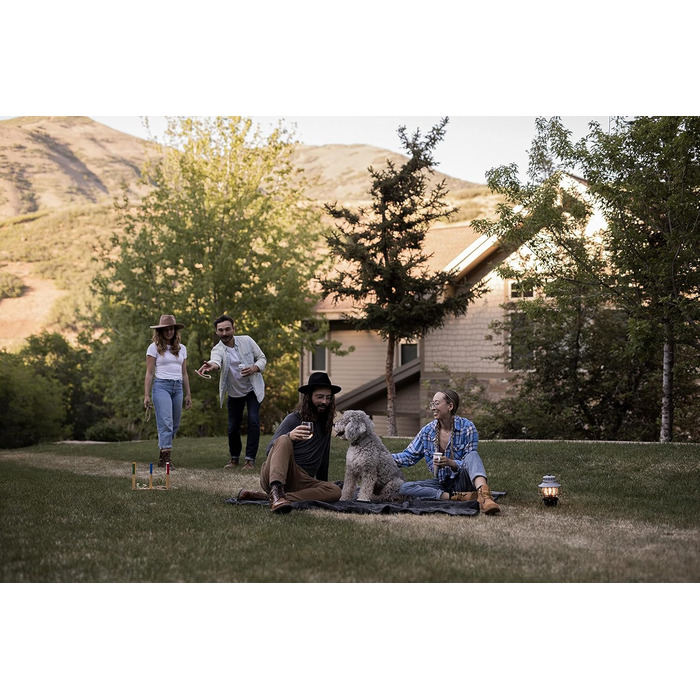 Ліхтар Barebones Railroad вінтажний світлодіодний ліхтар з акумуляторною батареєю зовнішнє освітлення з регульованою яскравістю для кемпінгу, саду та декору дому (сірий колір)