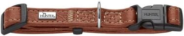 Ошийник для собак HUNTER Canadian UP, колір коньяк, для малих собак та цуценят, мяка та гнучка шкіра, не пошкоджує шерсть, екологічно чистий, виготовлено в Німеччині, розмір S/1 коньяк S/1
