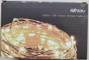 Сріблястий дріт мікро світлодіодні гірлянди на батарейках, 8 програм (теплий білий), 2 шт. и (упаковка 1), 2 x50Leds