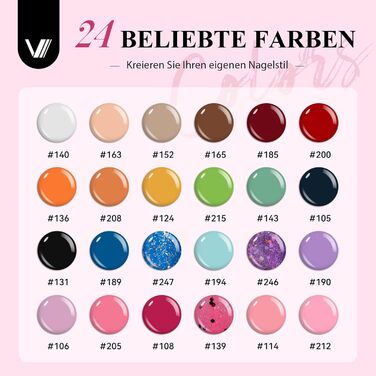 Стартовий набір VANREESA з лампою (24 кольори)