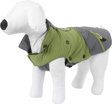 Пальто для собак Kerbl Pet Outdoor Vancouver, зелено-сіре, 35 см