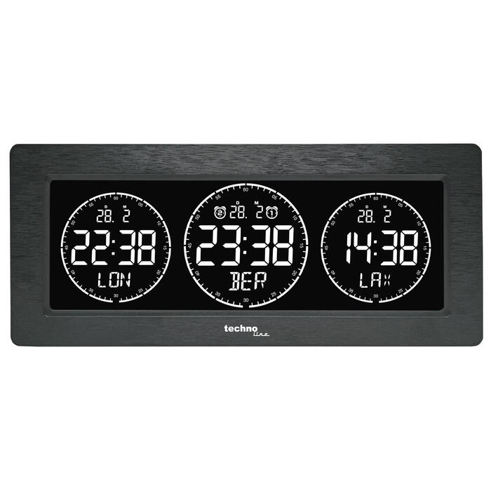 Годинник настільний Technoline WT458 Black (WT458)