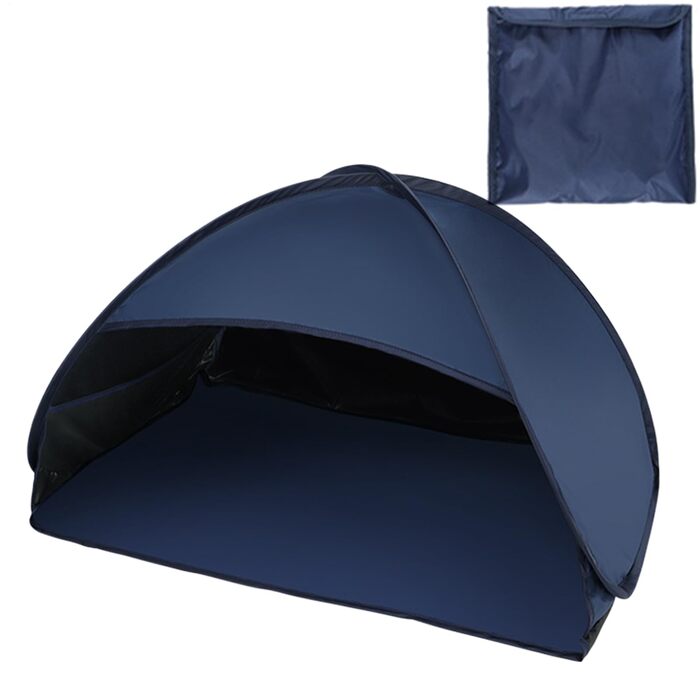 Намет для ноутбука, невеликий спальний намет, захисний щиток для обличчя, сонцезахисний тент, укриття для пікніків, засмаги, басейну, кемпінгу, пляжу, відпусток, риболовлі, походів, пікніків, темно-синій