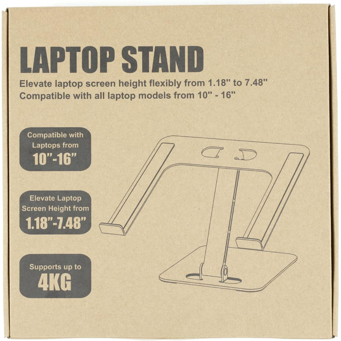 Підставка для ноутбука Babacom з регульованою висотою, складна підставка для ноутбука з алюмінієвого сплаву Ергономічна вентильова