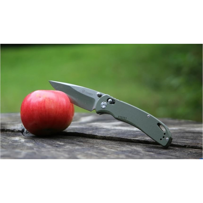 Ніж Ganzo G7531 Колір рукоятки зелений - Довжина клинка 8.9 см - Механізм замикання G-Lock - Сталь клинка нержавіюча сталь 440C