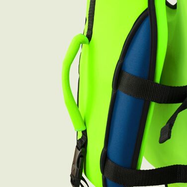 Дитячий рятувальний жилет преміум-класу - Розроблено в Німеччині - Засіб для плавання для дітей вагою 15-19 кг та 19-30 кг для безпечного плавання, засіб для рятування від сонця, жилет для тренувань з плавання. Зелений/Синій M 19-30 кг (приблизно 3-6 рокі