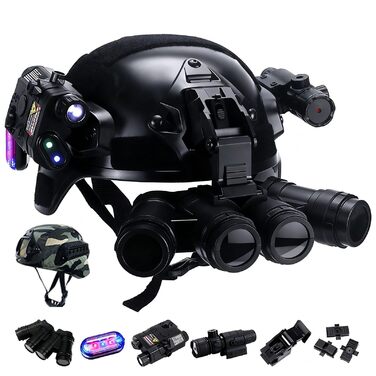 Тактичний шолом для дітей, пейнтбольний бойовий шолом з ліхтариком та чохол для ігор на свіжому повітрі, страйкбол LJ