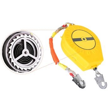 Захист від падіння, 10 м, висувний страхувальний пристрій для альпінізму, пристрій для спуску з висоти, страхувальний трос для робіт на даху та в горах, максимальне навантаження 150 кг