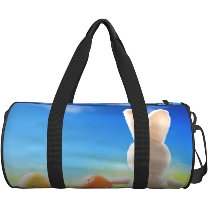 Велика спортивна сумка-мішок для подорожей Великдень, міцна, чорна, універсальний розмір