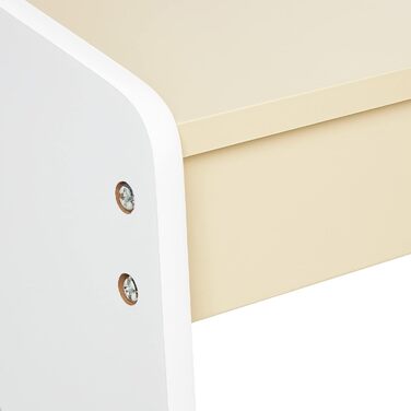 Дитячий комплект сидіння Relaxdays, Дитячий комплект столу, стіл та стілець, Комбінація дитячих сидінь, для хлопчиків та дівчаток, Бежево-білий