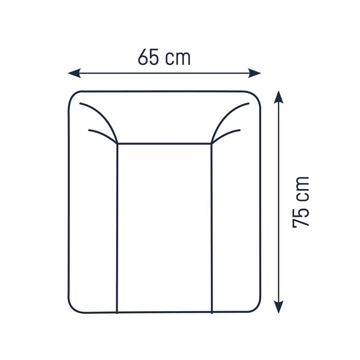 Пеленальний килимок Julius Zllner Softy 65x75 см - пеленальний килимок - водонепроникний і витирається - зроблено в Німеччині - Oe
