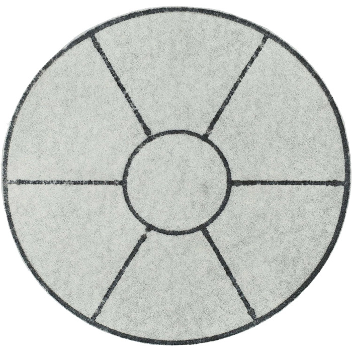 Комбінований фільтр vhbw сумісний з Moulinex T51, T43, T48, T49, T50, T44, T45, T46, T47 Фритюрниця - фільтр жиру та запаху, 165 мм