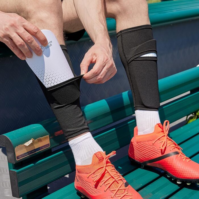 Тримачі для щитків Northdeer для дітей та чоловіків з оптимізованою вставною кишенею - футбольні рукави та шкарпетки для щитків XL (180-200 см)