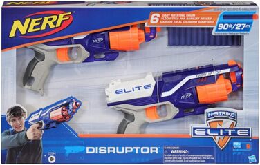 Бластери Disruptor, 12 дротиків Nerf Elite - обертовий барабан на 6 дротиків, швидкий вогонь, 2pack - 2