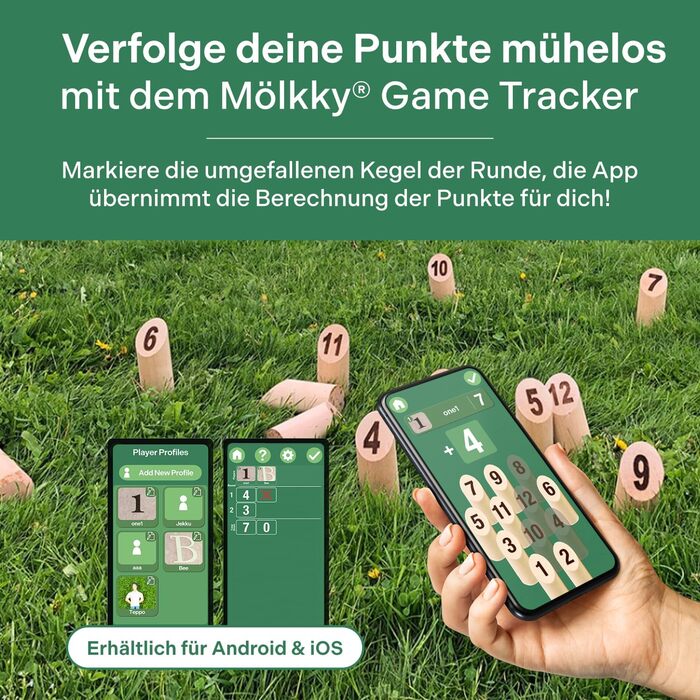 Дерев&39яна гра-кидок для активного відпочинку, саду, пікніка, пляжу, кемпінгу - березова деревина, 12 кеглей, 1 паличка, гра на свіжому повітрі для сімей, груп, 2 гравців, вік 6, одиночна